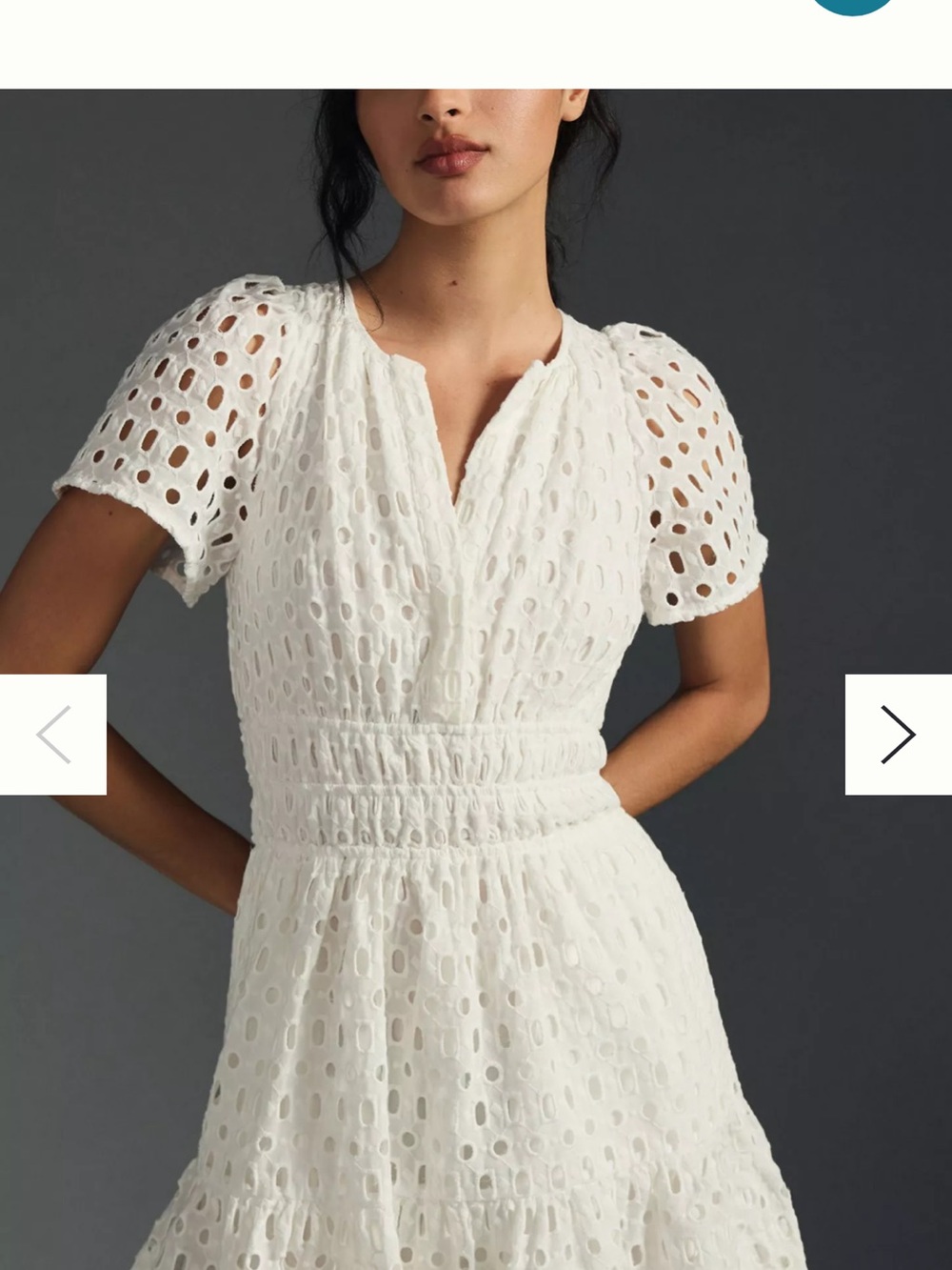 Anthropology The Somerset Eyelet Mini Dress